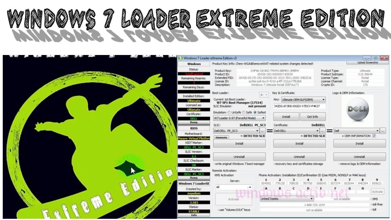 Windows 7 loader extreme v3.503